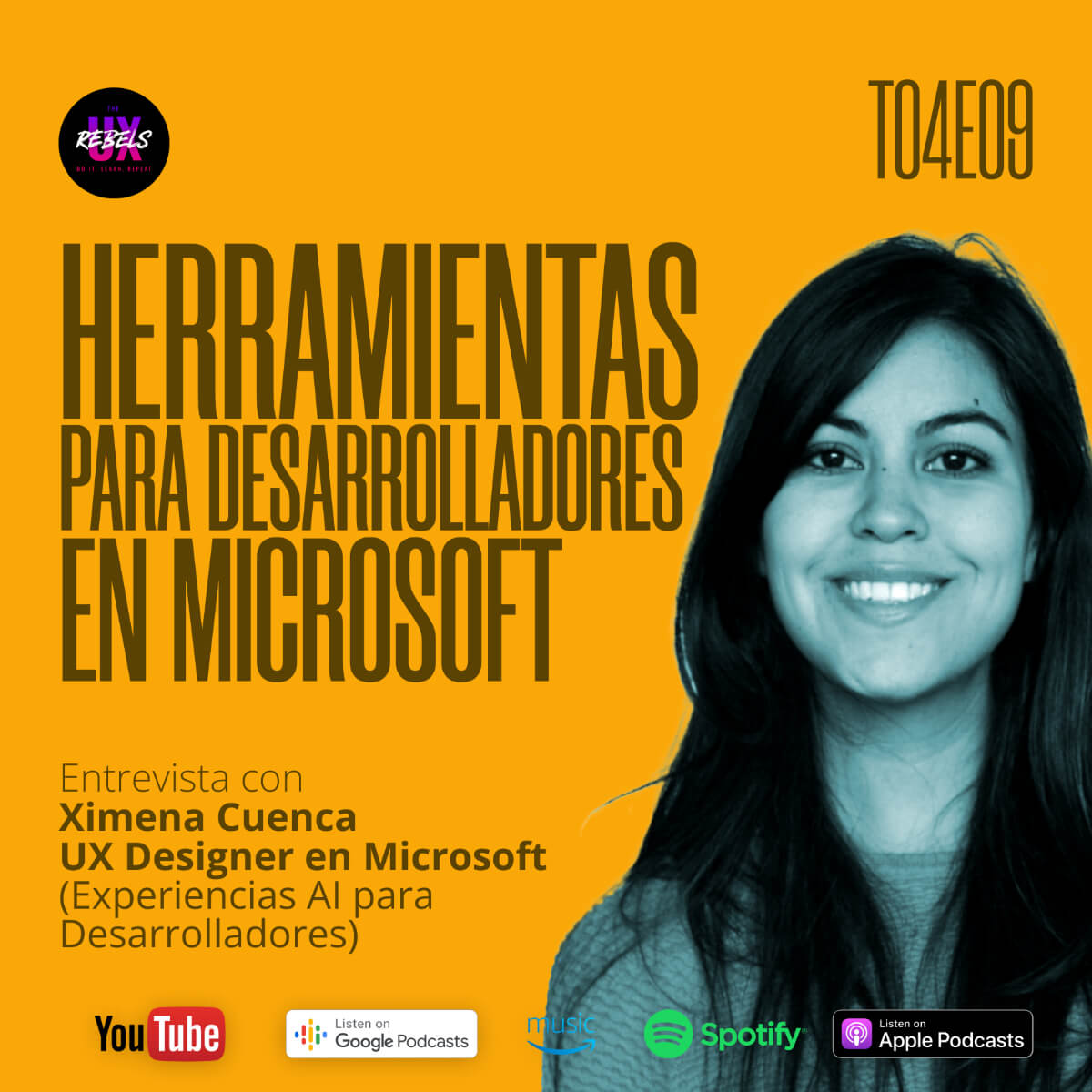 Escucha episodio con Ximena Cuenca sobre diseñar para Microsoft e inteligencia artificial